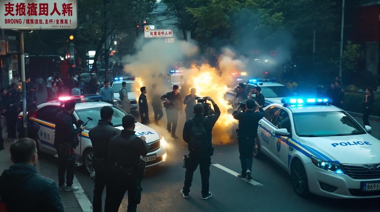 爆料51 - 某剧组在拍摄地发生冲突,警方介入调查